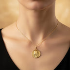 Augis - Médaille Vierge Marie - Or jaune