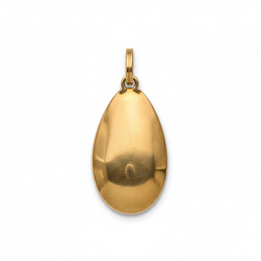 Médaille - Ovale - Vierge Marie - Or jaune