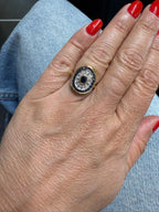 Bague Or jaune - Saphirs et Diamants