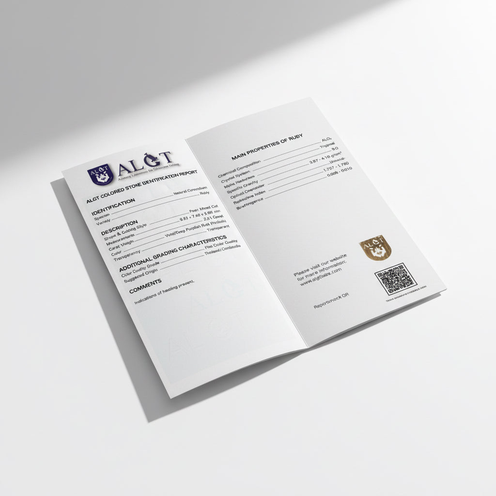 Pendentif Rubis et Diamants - Années 70