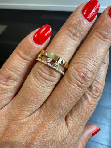 Messika - Bague Move Romane - Or jaune et diamants