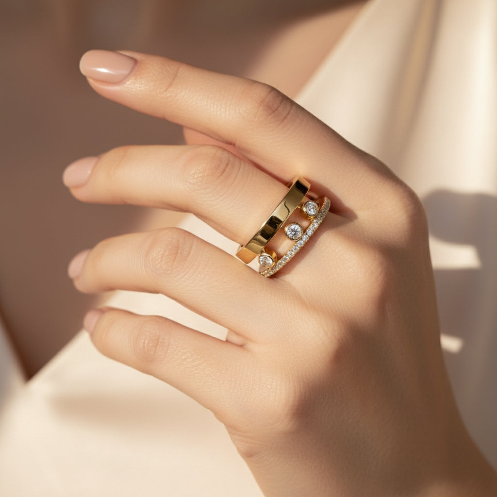 Messika - Bague Move Romane - Or jaune et diamants