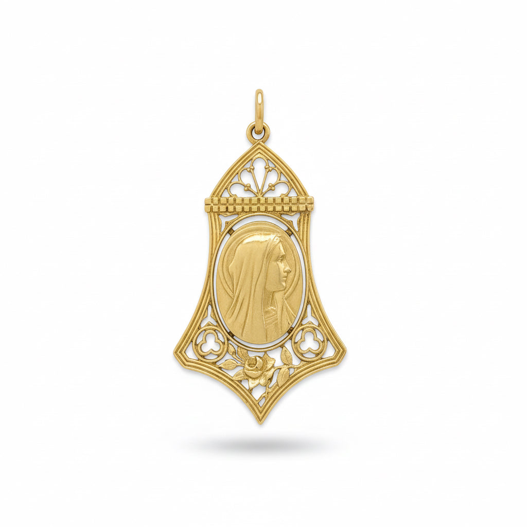 Médaille - Vierge Marie - Or jaune