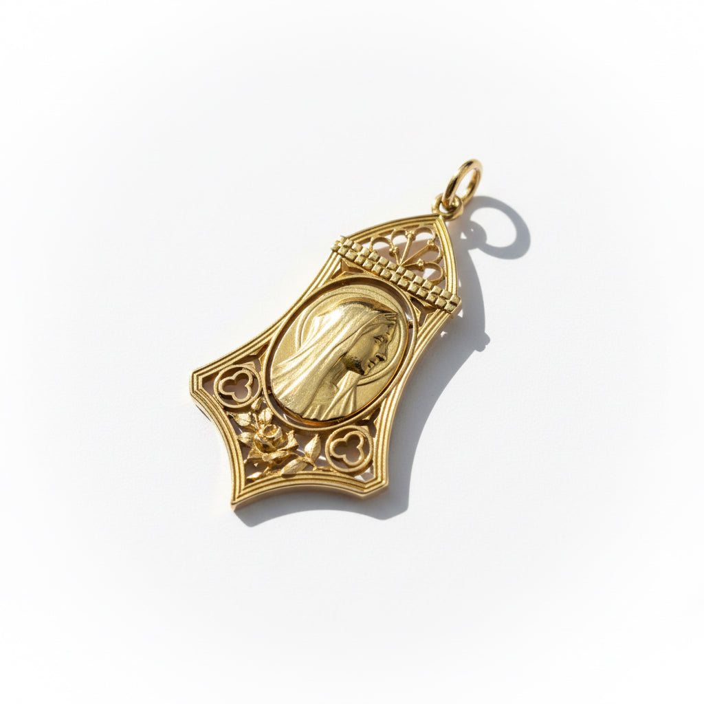 Médaille - Vierge Marie - Or jaune