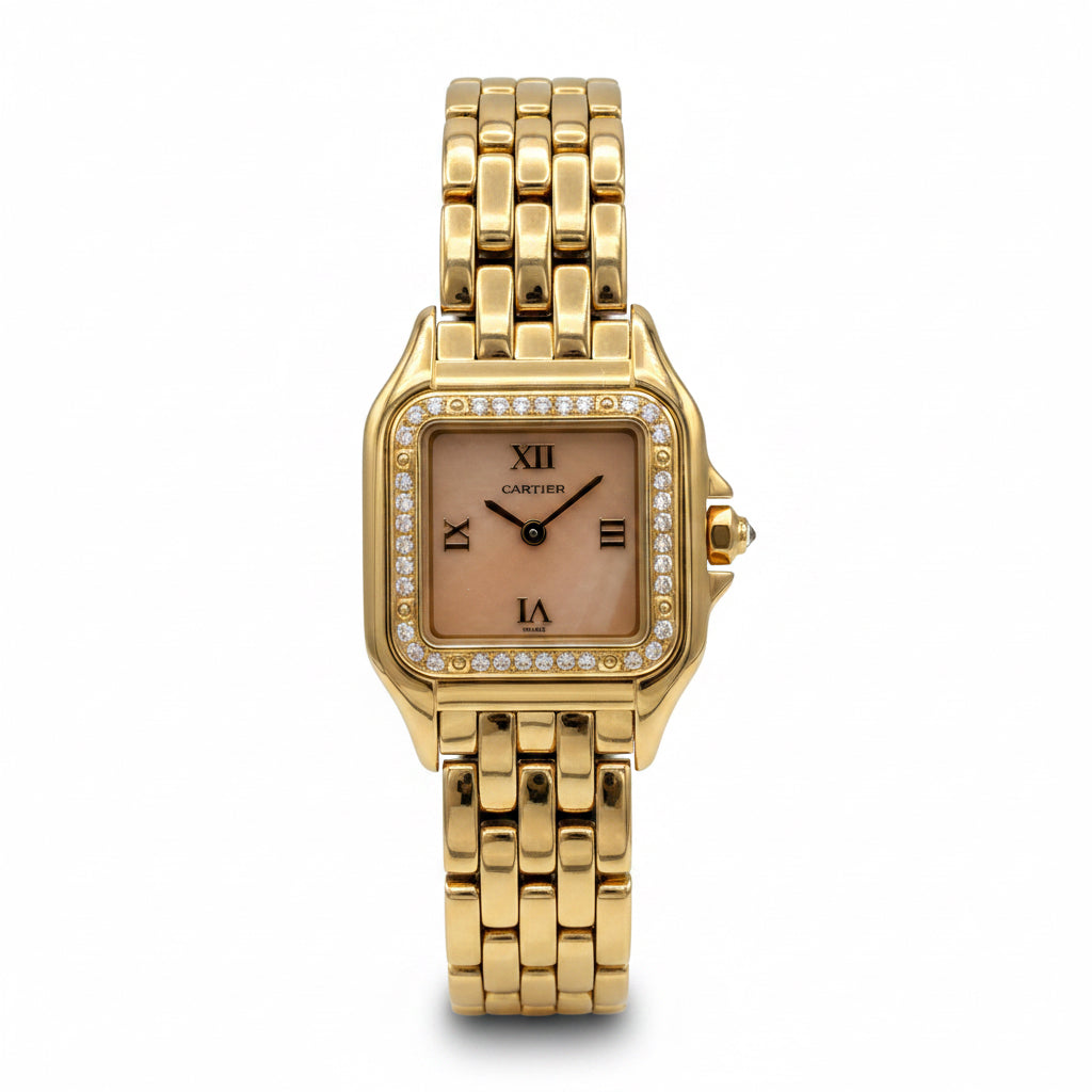 Cartier - Montre Panthère - Calcédoine - Or jaune
