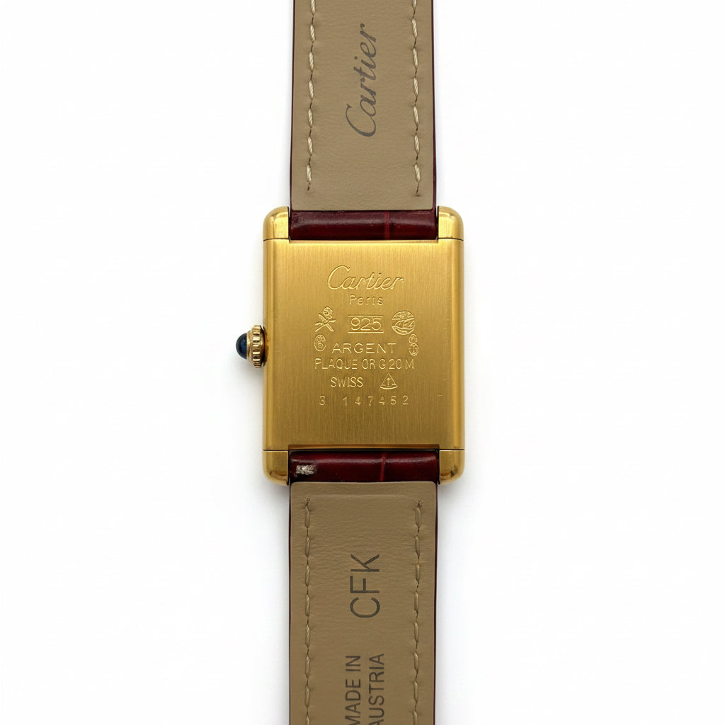 Cartier - Montre Tank Must Trinity - Vermeil