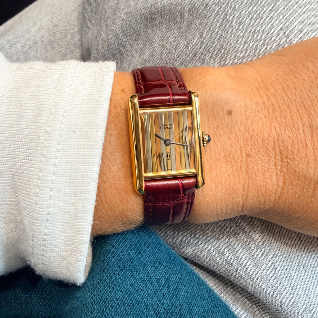 Cartier - Montre Tank Must Trinity - Vermeil