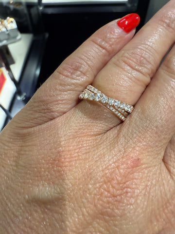 Cartier - Étincelle Ring - Rose Gold - Semi-Pave