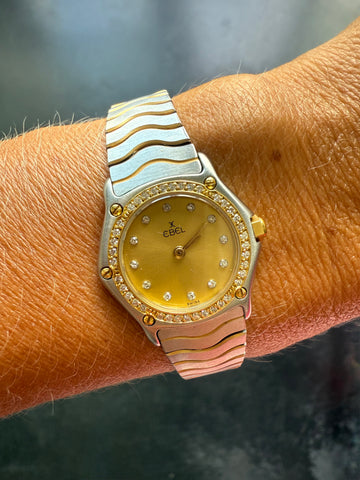Ebel - Montre Or et Acier - Modèle Wave Lady