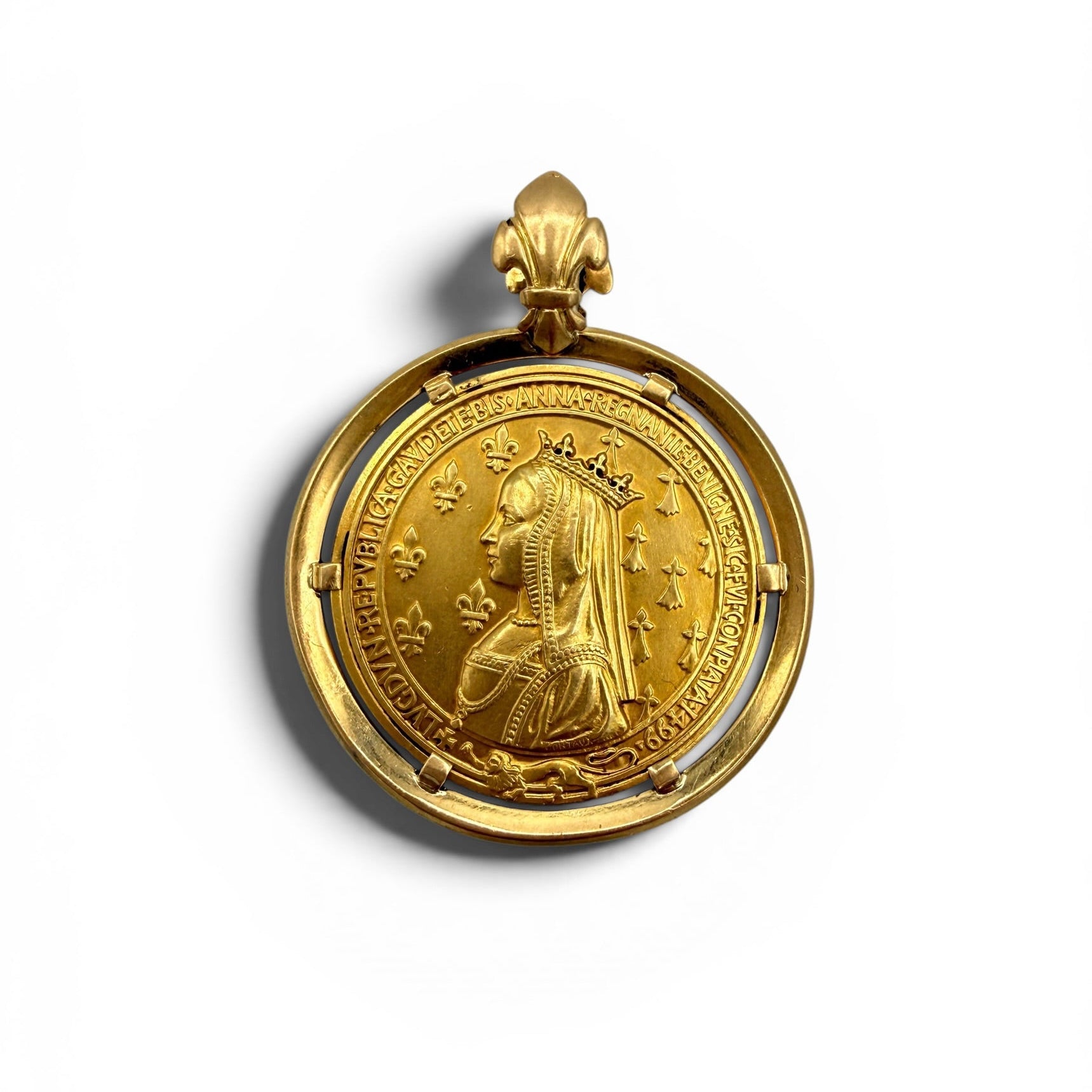 Médaille - Anne de Bretagne - Or jaune