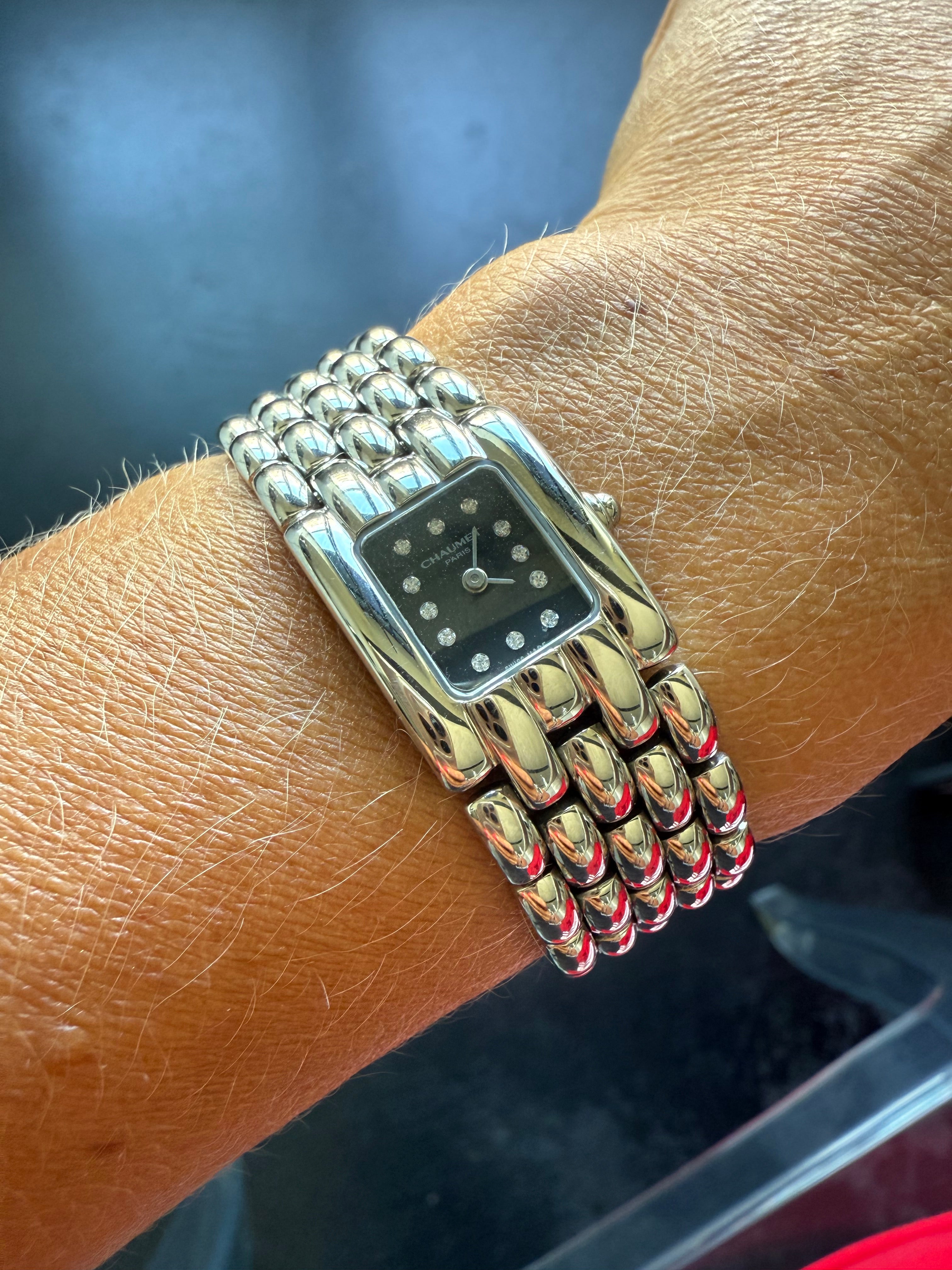 Chaumet - Montre « Khésis » - Acier et Diamants