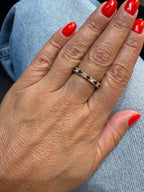 Full Tour Wedding Band - Sapphires and Diamonds