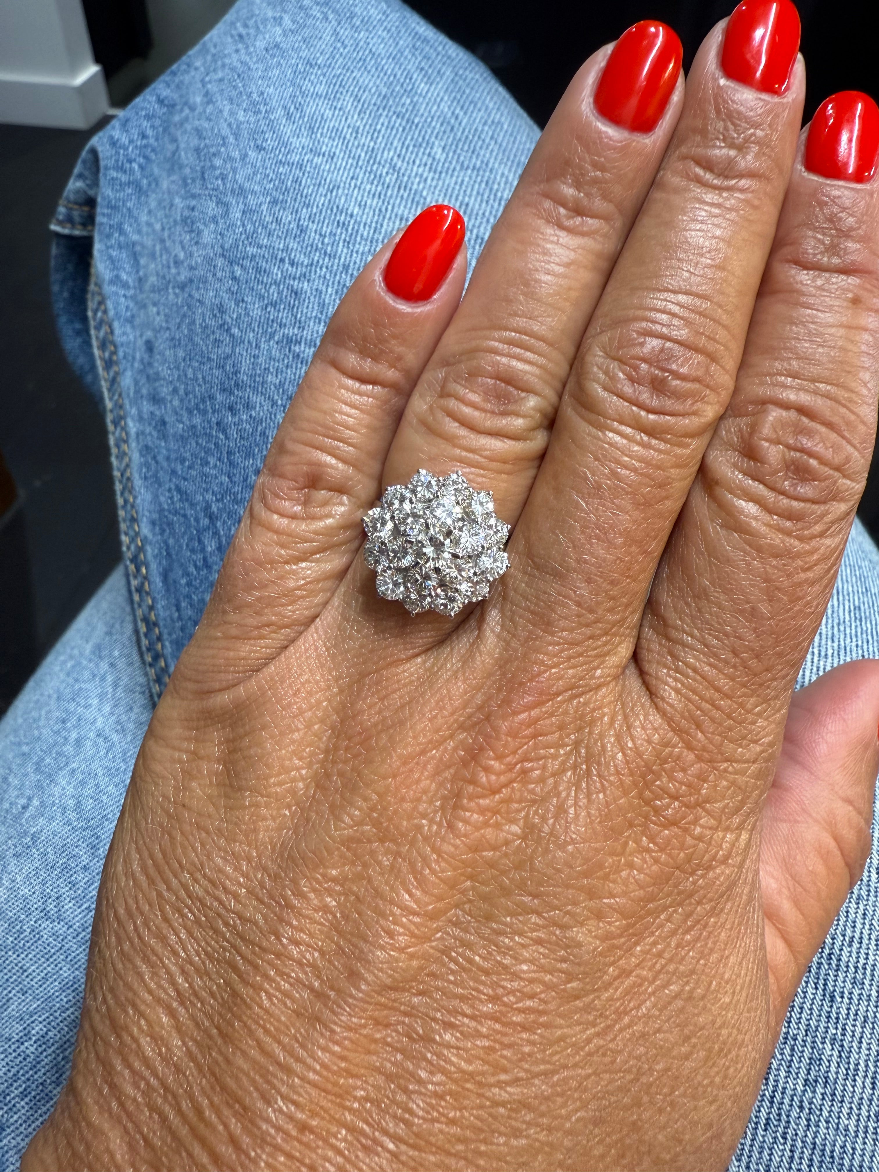 Bague Dôme - Or blanc et Diamants