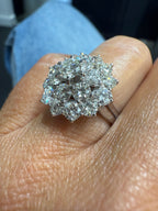 Bague Dôme - Or blanc et Diamants