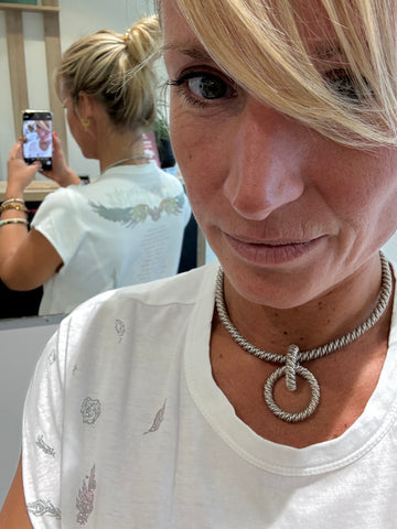 Hermès - Collier Vintage Argent - poinçon Lucien Vachey