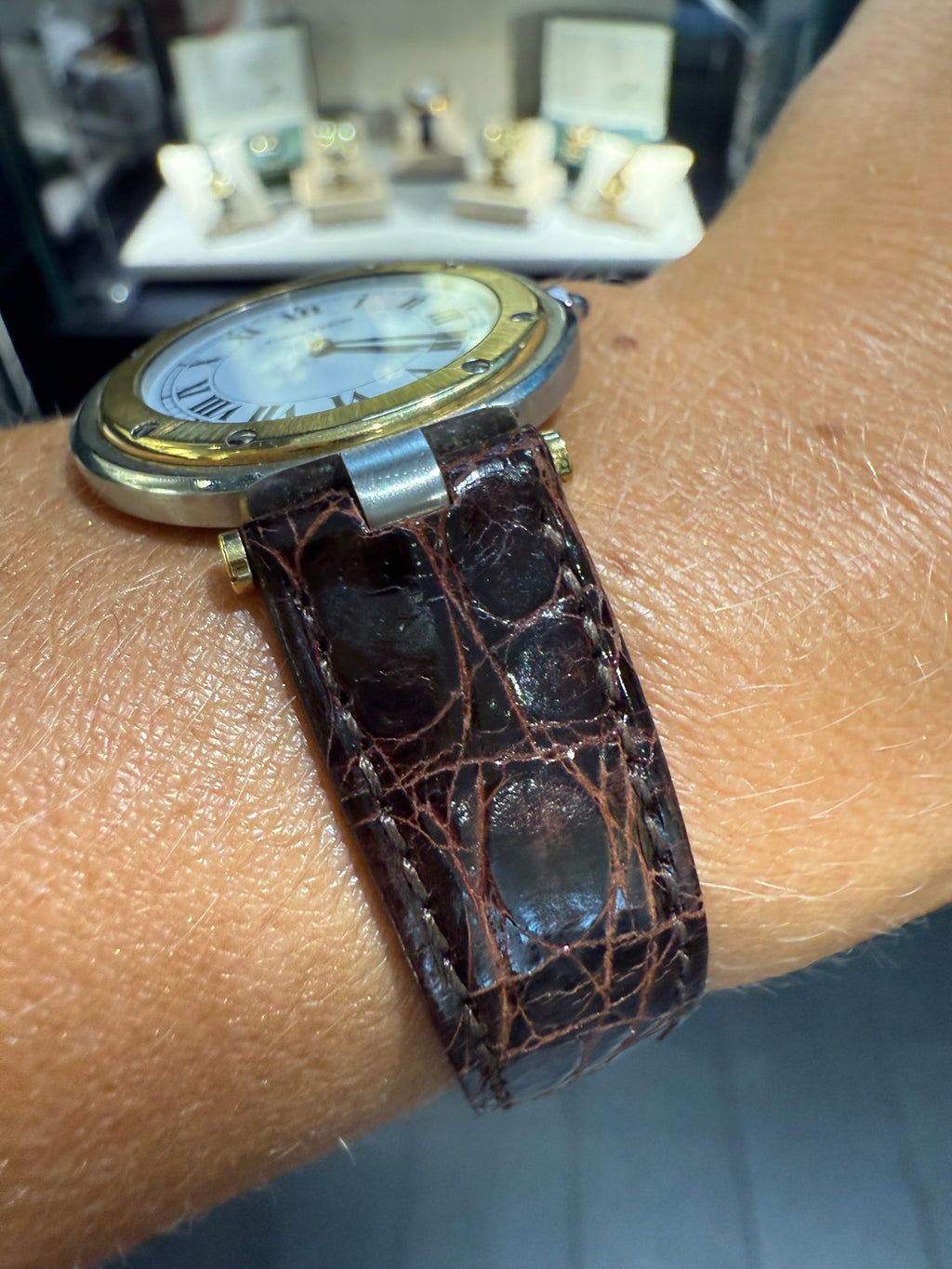 Cartier - Montre Santos Vendome - Or et Acier - Circa 1980