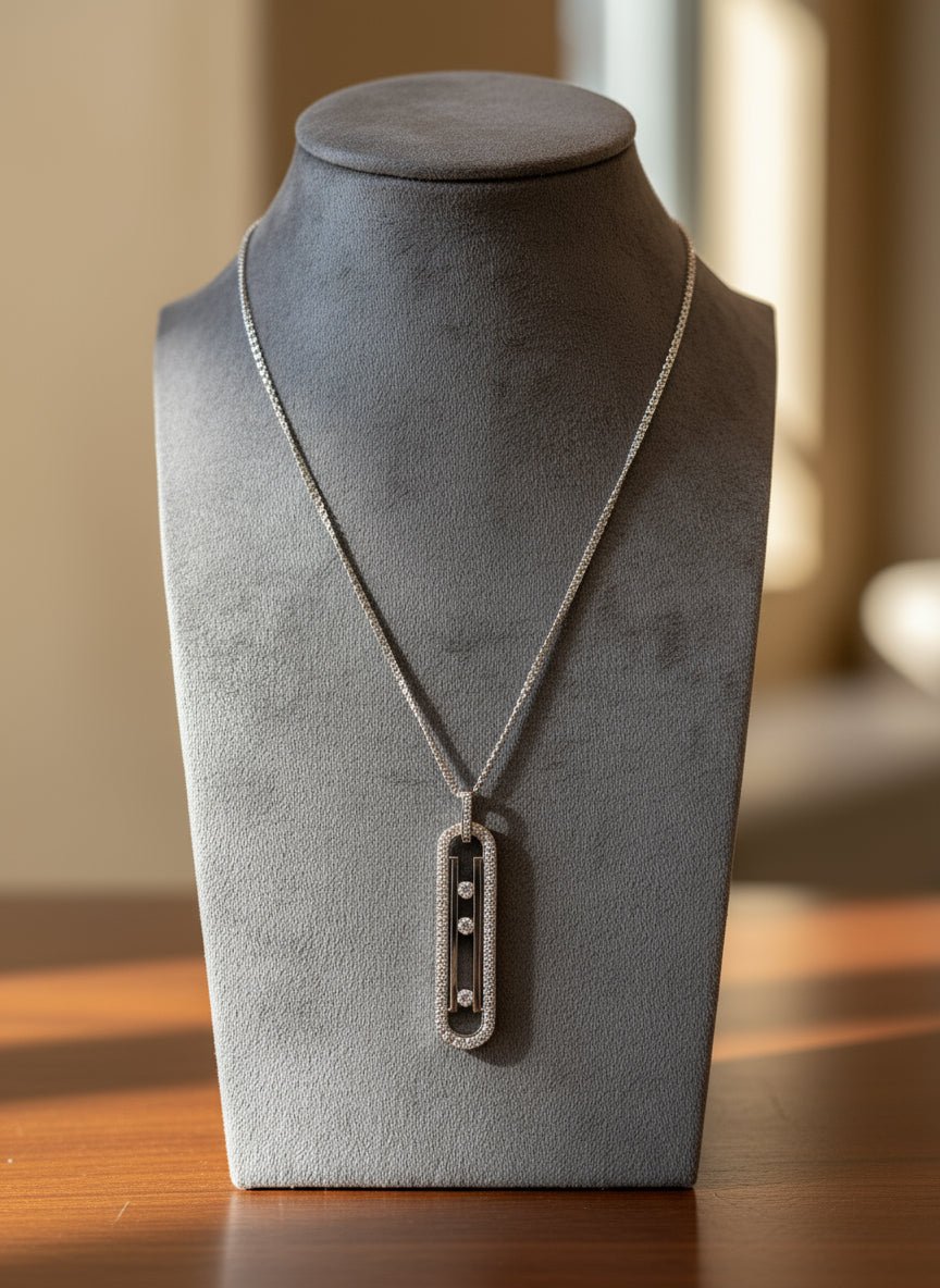 Messika - Sautoir Move 10th Anniversary - Or blanc et Diamants