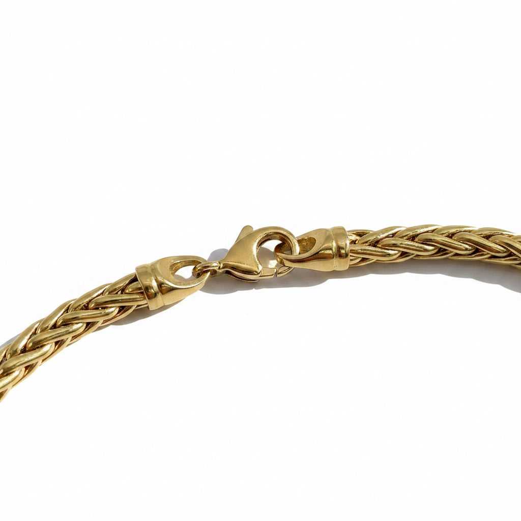 Collier Maille Palmier - Or jaune