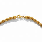 Collier Vintage - Maille Torsade - Or jaune
