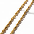 Collier Vintage - Maille Torsade - Or jaune