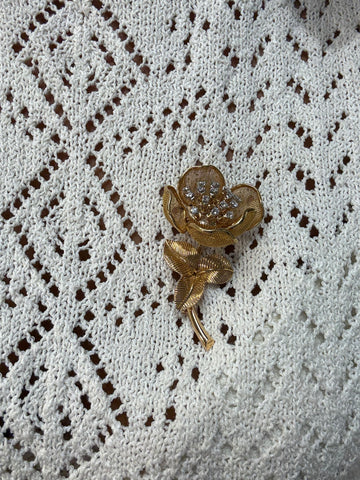 Piaget - Broche «  la trembleuse » - Or jaune  et Diamants - Année 60
