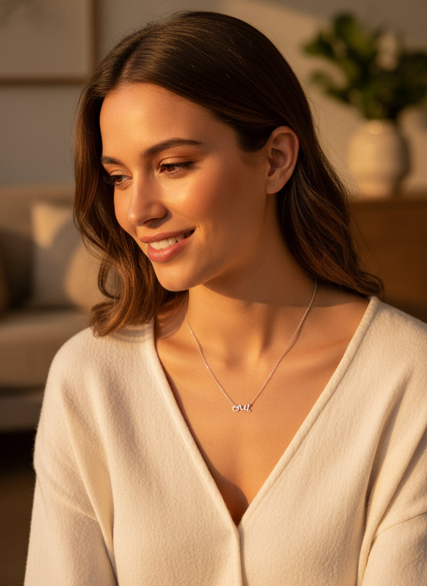 Dior - Collier OUI - Or blanc et Diamant