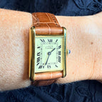 Cartier - Montre Tank Must - Argent - Plaqué Or