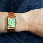 Cartier - Montre Tank Must - Argent - Plaqué Or