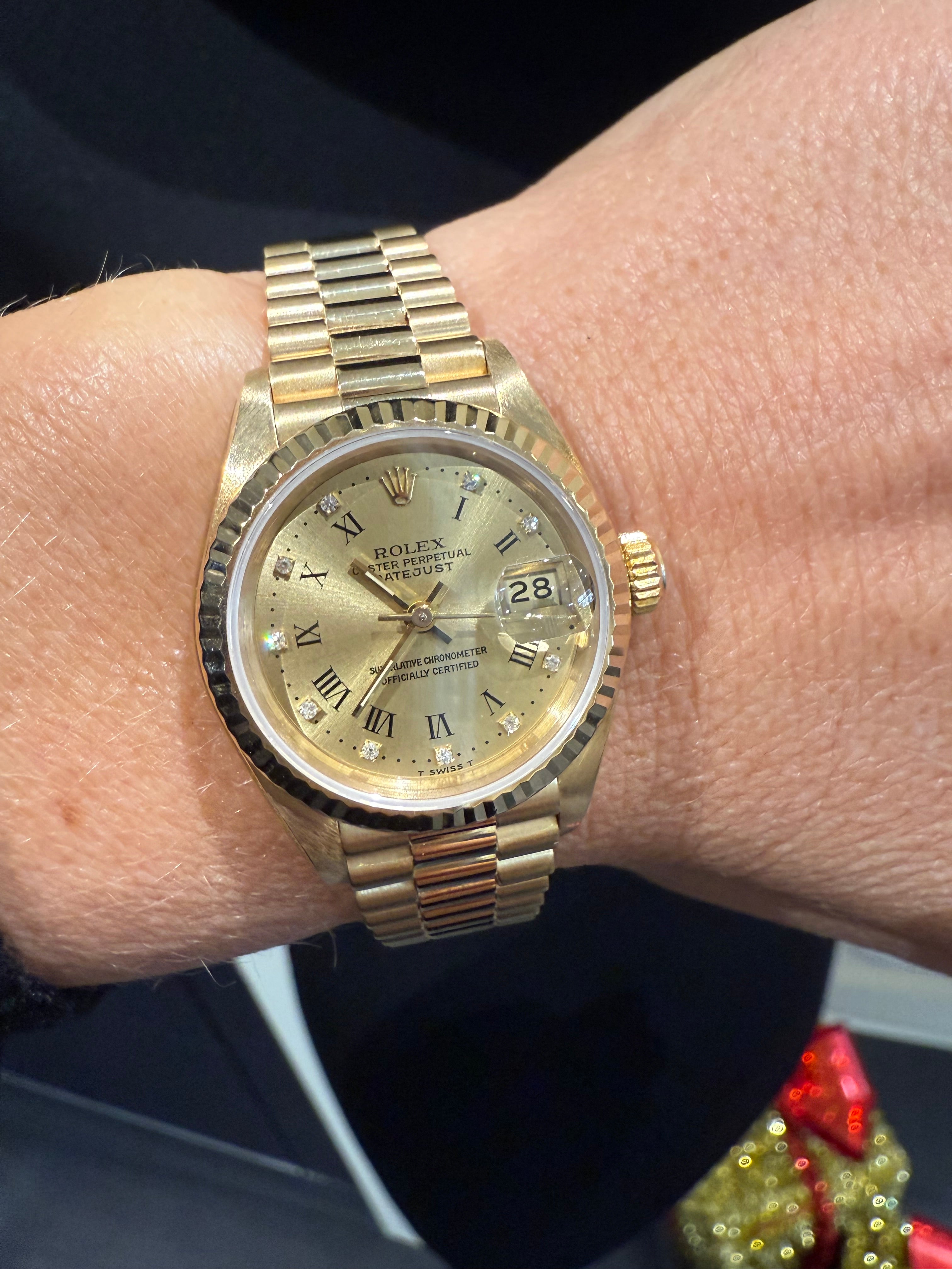 ROLEX - Montre Femme DateJust - Diamants