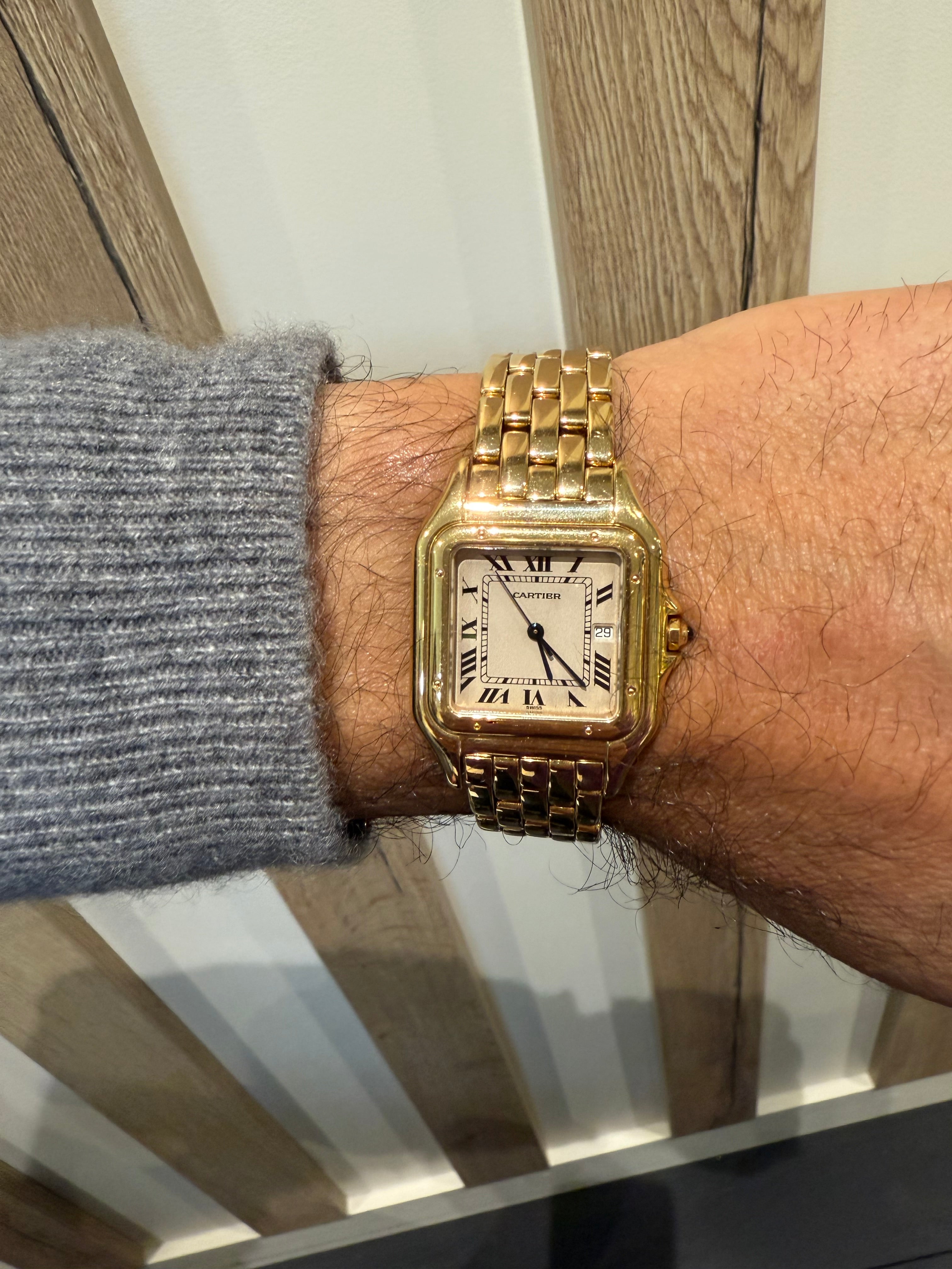 CARTIER - MONTRE PANTHÈRE OR JAUNE