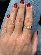 Bague Rétro Or jaune et diamants