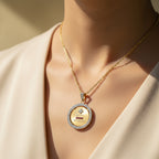 Augis - Médaille D’amour - Or jaune et Diamants