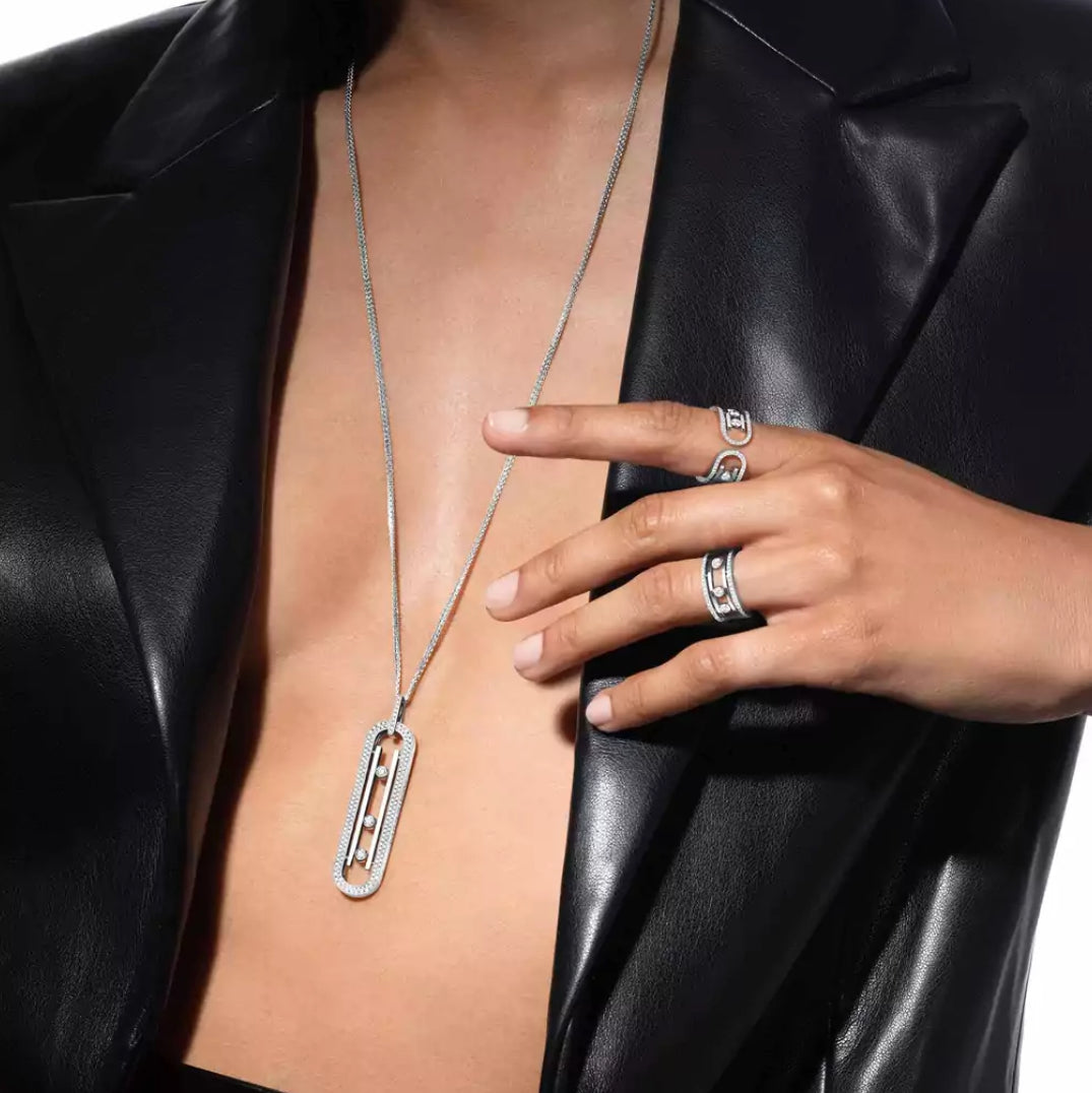 Messika - Sautoir Move 10th Anniversary - Or blanc et Diamants