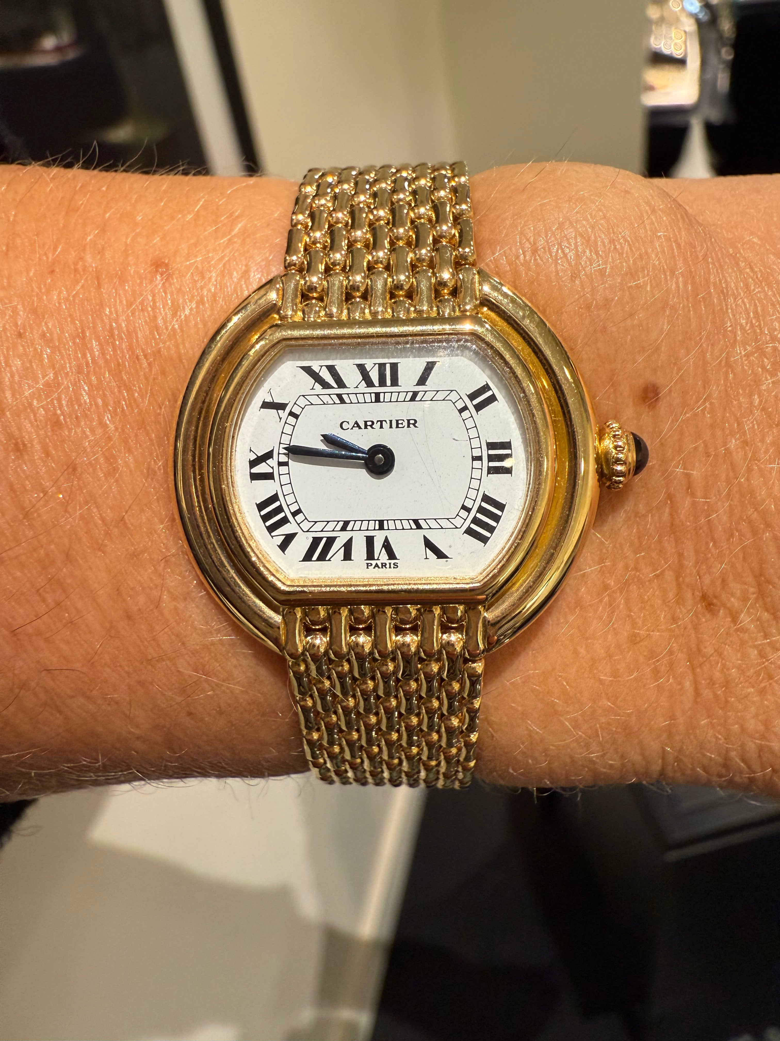 Cartier - “Ellipse” Yellow Gold Watch