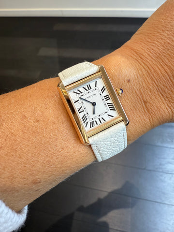 Cartier - Montre Tank Solo - Or rose et Acier - GM - Full set