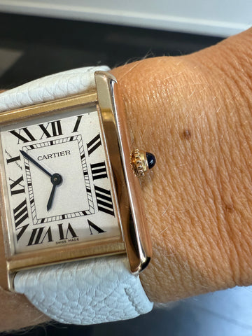 Cartier - Montre Tank Solo - Or rose et Acier - GM - Full set