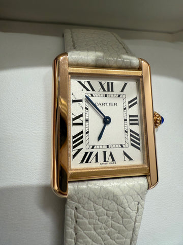 Cartier - Montre Tank Solo - Or rose et Acier - GM - Full set