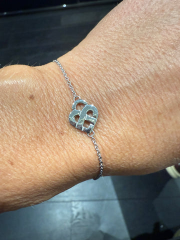 Poiray - Bracelet Coeur entrelacé - Or blanc