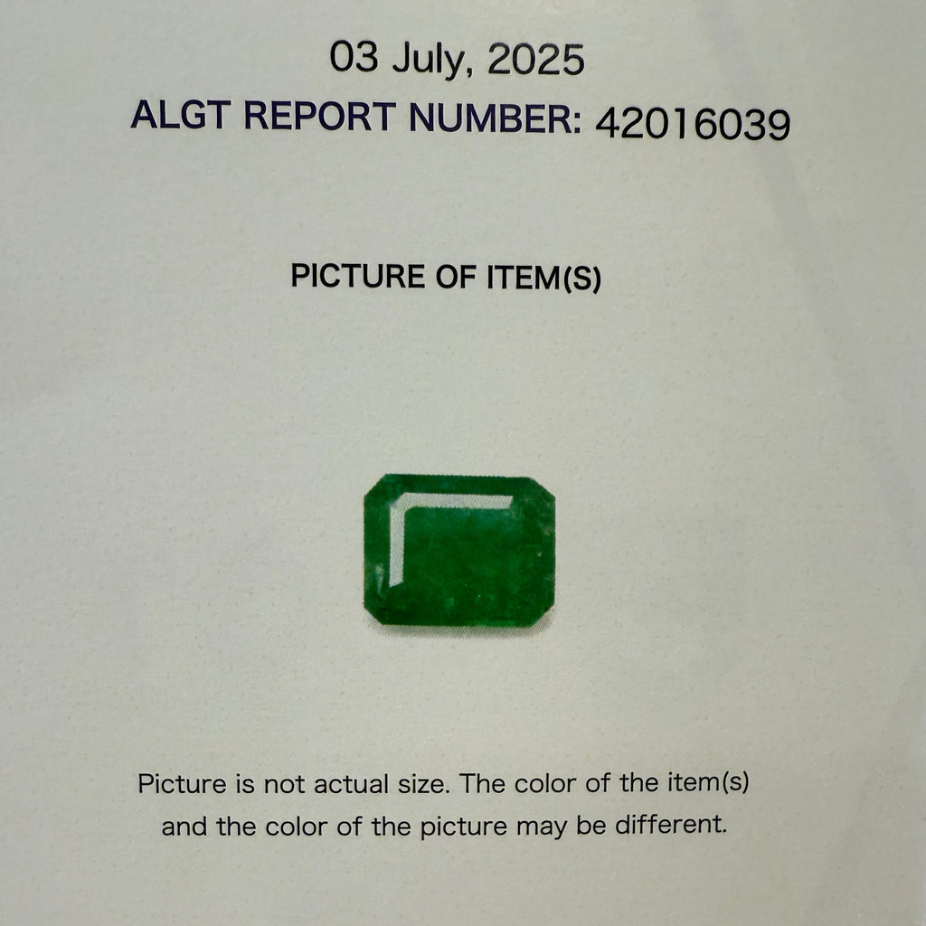 Bague Or Blanc - Emeraude 2,65 carats