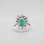 Bague Or Blanc - Emeraude 2,65 carats