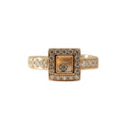 Chopard - Bague Or jaune Happy Diamonds