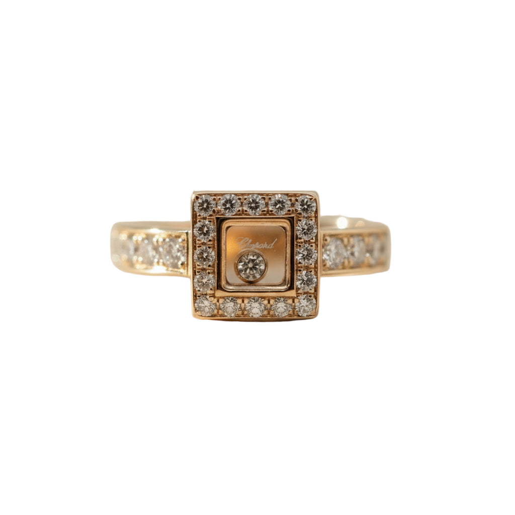 Chopard - Bague Or jaune Happy Diamonds
