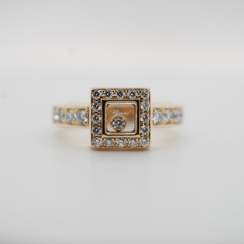 Chopard - Bague Or jaune Happy Diamonds