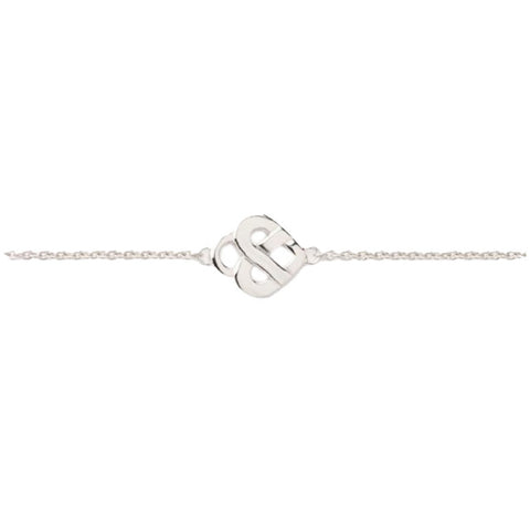 Poiray - Bracelet Coeur entrelacé - Or blanc