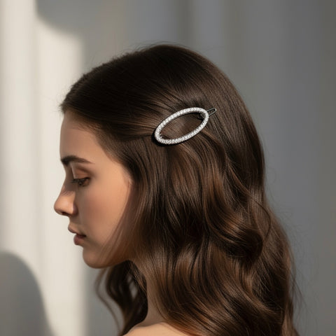 Vintage - Pince à Cheveux Or Blanc et Diamants