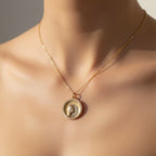 Médaille Pendentif - Sainte Vierge - Or Jaune