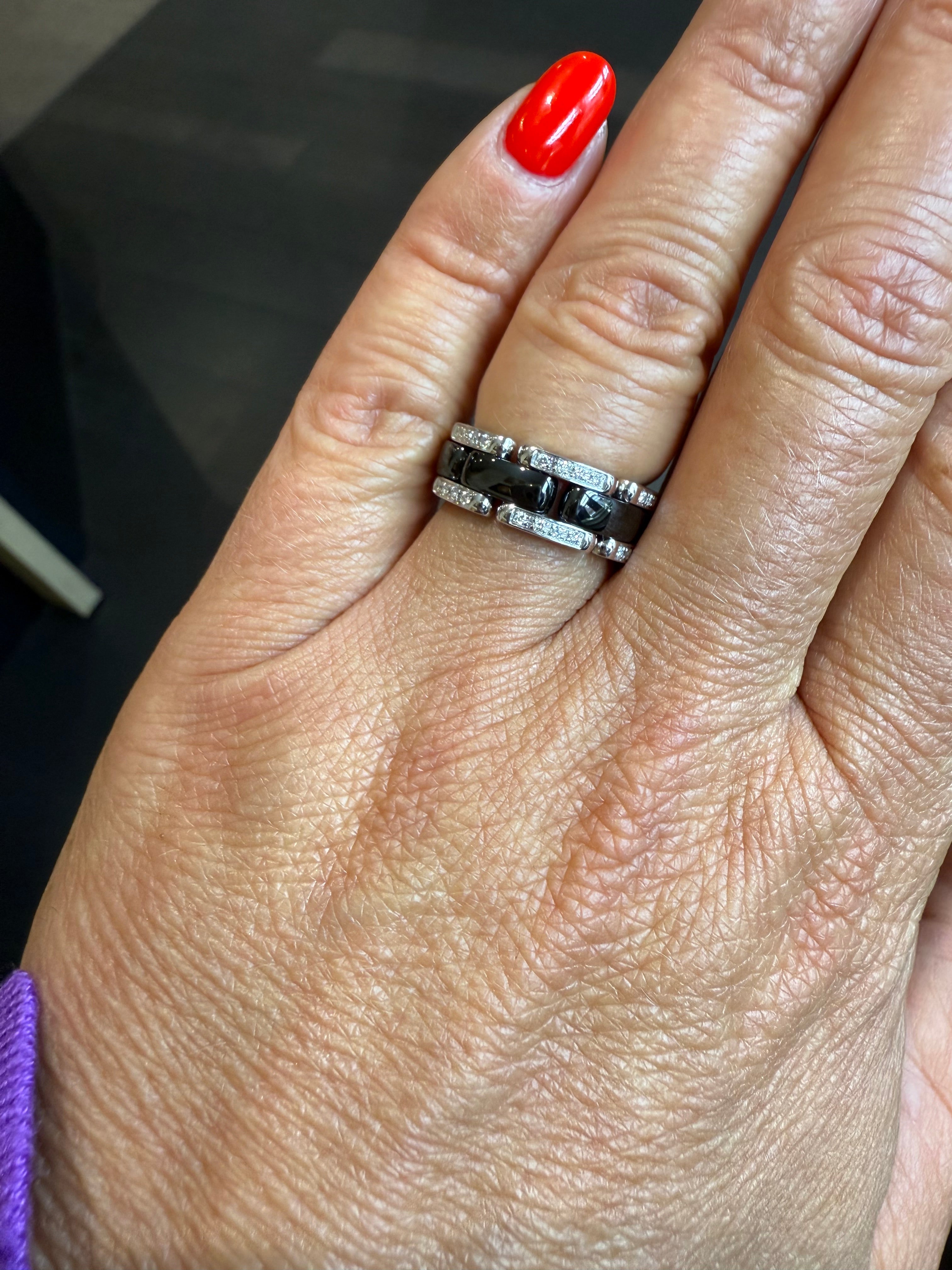 Chanel - Bague Ultra Or Blanc et Céramique