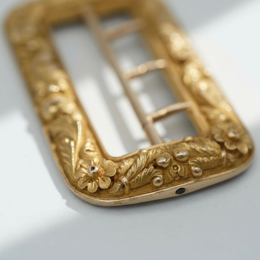 Boucle de ceinture Ancienne - Or Jaune