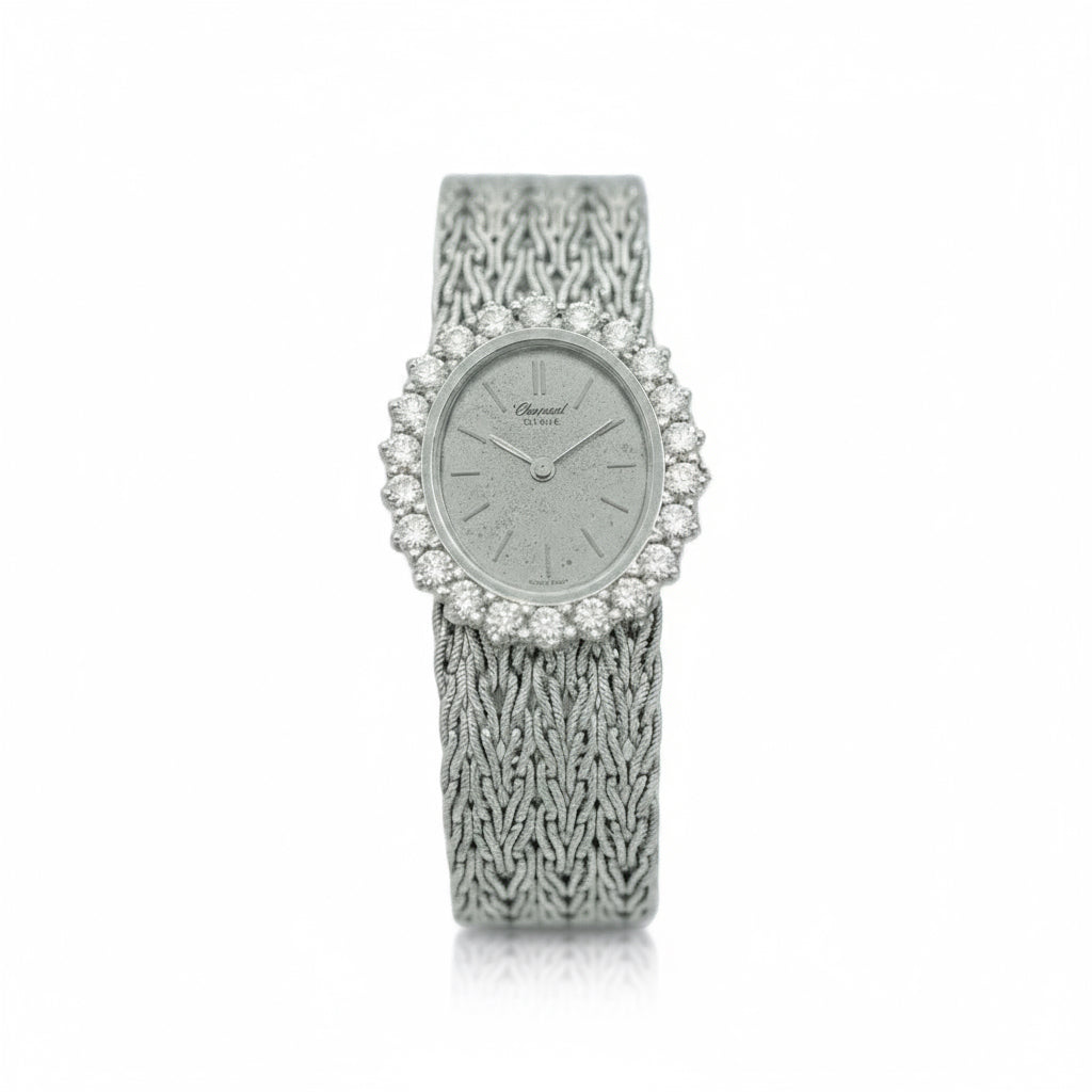 Chopard - Montre Femme - Or blanc et Diamants - Année 70