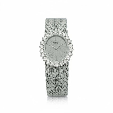Chopard - Montre Femme - Or blanc et Diamants - Année 70
